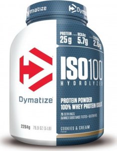 Dymatize Dymatize ISO 100 Hydrolyzed Whey Protein Isolate, Ciastka z kremem - 2264 g 1