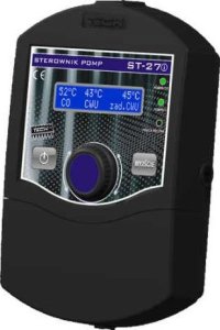 Tech Sterownik ST-27I do instalacji (2 pompy) - pompa CO, CWU lub podłogową, czarny 2