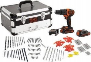 Wiertarka Black+Decker BLACK+DECKER WKRĘTARKA 18V BDC718AS2F 2x1,5Ah +80 ACC 6