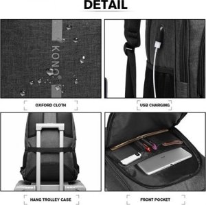 Plecak turystyczny Kono Plecak do Pracy Męski na Laptopa 15,6 Volcom 6