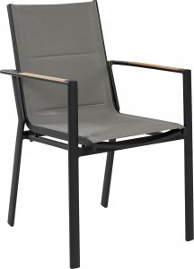 Beliani Zestaw ogrodowy stół rozkładany i 8 krzeseł czarny VALCANETTO/BUSSETO 13