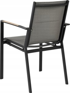 Beliani Zestaw ogrodowy stół rozkładany i 8 krzeseł czarny VALCANETTO/BUSSETO 14