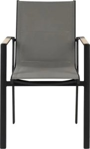 Beliani Zestaw ogrodowy stół i 4 krzesła czarny z szarym OLMETTO/BUSSETO 13