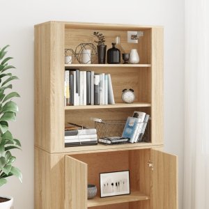 vidaXL Witrynka, dąb sonoma, materiał drewnopochodny 4