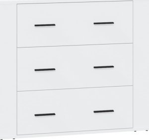 vidaXL Szafki, 3 szt., biały, materiał drewnopochodny 7