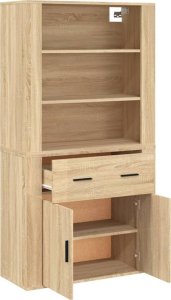 vidaXL vidaXL Witrynka, dąb sonoma, materiał drewnopochodny 6