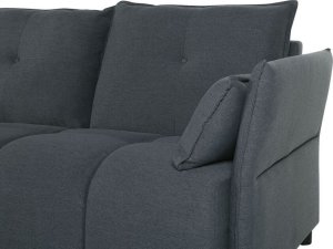 Beliani Narożnik prawostronny grafitowy TOMRA 5