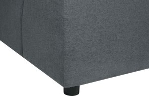 Beliani Narożnik prawostronny grafitowy TOMRA 7