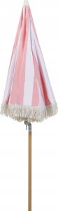 Beliani Parasol ogrodowy ⌀ 150 cm różowy z białym MONDELLO 4