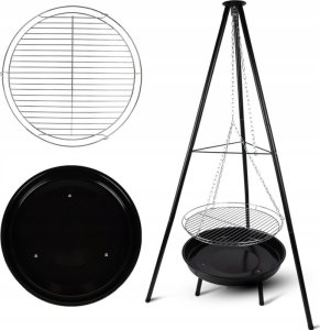 Maltec Grill Ogrodowy Wiszący Palenisko Trójnóg TripleBBQ GM10000 11