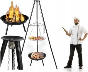 Maltec Grill Ogrodowy Wiszący Palenisko Trójnóg TripleBBQ GM10000 12