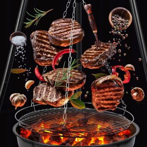 Maltec Grill Ogrodowy Wiszący Palenisko Trójnóg TripleBBQ GM10000 2