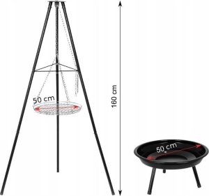 Maltec Grill Ogrodowy Wiszący Palenisko Trójnóg TripleBBQ GM10000 25