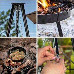 Maltec Grill Ogrodowy Wiszący Palenisko Trójnóg TripleBBQ GM10000 28