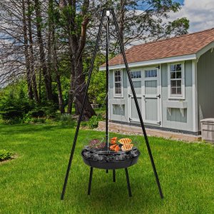 Maltec Grill Ogrodowy Wiszący Palenisko Trójnóg TripleBBQ GM10000 34