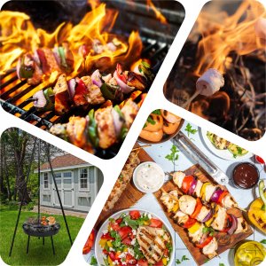 Maltec Grill Ogrodowy Wiszący Palenisko Trójnóg TripleBBQ GM10000 35