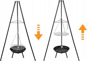 Maltec Grill Ogrodowy Wiszący Palenisko Trójnóg TripleBBQ GM10000 40