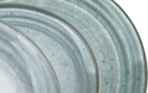 Lubiana Komplet talerzy dla 6 osób Boss Zielony N003 18 el. 2