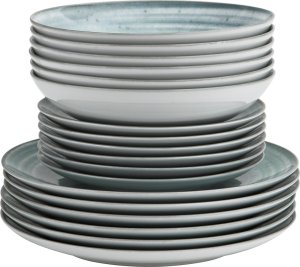 Lubiana Komplet talerzy dla 6 osób Boss Zielony N003 18 el. 3