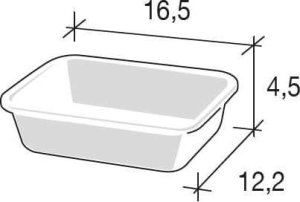 Korona Shops Organizer do lodówki tacka 0,5 l biała 2