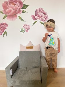 Blomster Fotelik dziecięcy z koroną 5