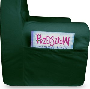 Blomster Fotelik dziecięcy z uszami butelkowa zieleń 2