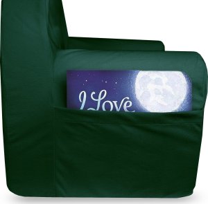 Blomster Fotelik dziecięcy z uszami butelkowa zieleń 3