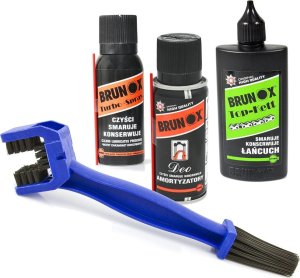 Brunox STARTER Brunox: Top Kett, Deo, Turbo Spray 3x 100 ml + szczotka 8