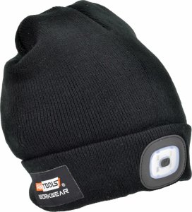 AWTools AWTOOLS CZAPKA Z LAMPKĄ LED 120lm CZARNA 2