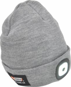 AWTools AWTOOLS CZAPKA Z LAMPKĄ LED 120lm SZARA 3