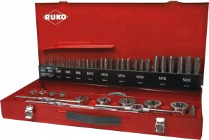 Sourcing Set of taps and taps RUKO HSS M3-M20, 54 pieces 1