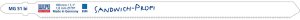 Wilpu Saws &quot;Sandwich&quot; for profiles (5 units) MG 51 bi WILPU 1