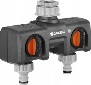 Gardena 2-channel water distributor with valves GARDENA 08193-24 1