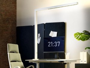 Lampka biurkowa Beliani biała  (371389 Bel) 2