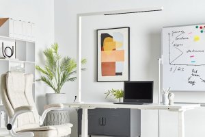 Lampka biurkowa Beliani biała  (371389 Bel) 3