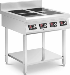 Royal Catering Kuchnia indukcyjna 4 palnikowa z otwartą podstawą 400 V 4 x 3500 W Kuchnia indukcyjna 4 palnikowa z otwartą podstawą 400 V 4 x 3500 W 1