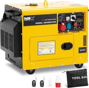 Agregat MSW Agregat prądotwórczy generator prądu Diesel 16 l 240/400 V 5000 W AVR Agregat prądotwórczy generator prądu Diesel 16 l 240/400 V 5000 W AVR 1