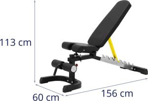 Gymrex Ławka ławeczka treningowa skośna regulowana do ćwiczeń do 150 kg Ławka ławeczka treningowa skośna regulowana do ćwiczeń do 150 kg 7