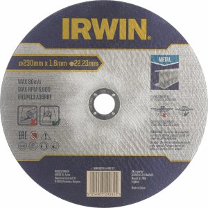 Irwin IRWIN TARCZA DO CIĘCIA METALU PŁASKA 230mm x 1,8mm x 22,23mm 1