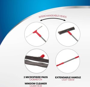 Myjka do okien Dirt Devil ŚCIĄGACZKA DO MYCIA SZYB I LUSTER Z TELESKOPOWĄ RĄCZKĄ 5w1 DIRT DEVIL 7