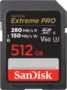 Karta SanDisk Extreme PRO SDXC 512 GB UHS-II/U3 V60 (SDSDXEP-512G-GN4IN) 1