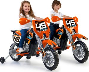 Feber Motocykl Cross Pomarańczowy Na Akumulator 6v Dla Dzieci 2