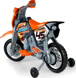 Feber Motocykl Cross Pomarańczowy Na Akumulator 6v Dla Dzieci 3