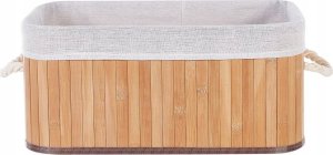 Beliani Zestaw 5 koszy bambusowych jasne drewno TALPE 3