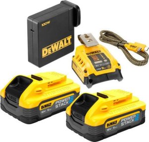 Dewalt DEWALT MŁADOWARKA / ADAPTER USB +2x5,0Ah POWER STACK 1