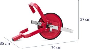 Stamony Blokada zabezpieczenie antykradzieżowe na koło uniwersalne okrągłe Blokada zabezpieczenie antykradzieżowe na koło uniwersalne okrągłe 6