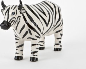 Witek Home Ozdoba ceramiczna Krowa Zebra 1