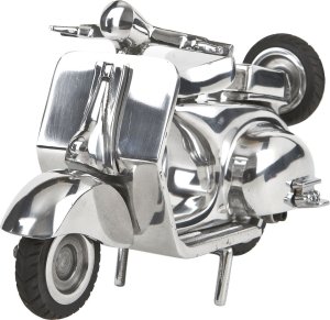 Witek Home Ozdoba metalowa Skuter 100244 Vespa srebrna 1