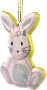 Witek Home Ozdoba zawieszka różowy Zajączek 2