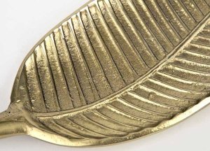 Witek Home Patera Liść mosiądz 52,5cm 2